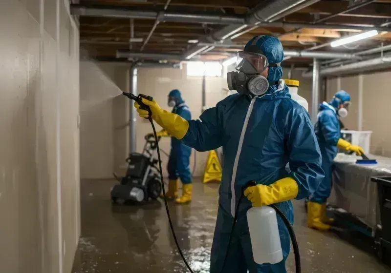 Basement Sanitization and Antimicrobial Treatment process in Conway, FL